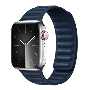 适用苹果iwatchs10手表表带布纹磁吸applewatchs9新款透气Ultra1/2男女款表链8se代非官方原装高级感腕带配件