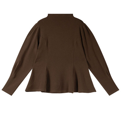 小个子秋冬休闲风收腰显瘦打底衫