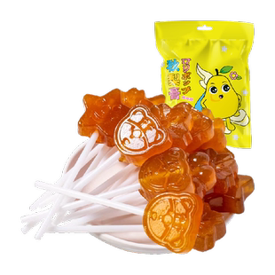 纽贝赞不添加香精色素防腐剂儿童秋梨膏棒棒糖100gx1包休闲润喉糖