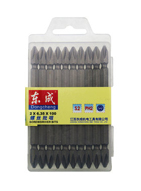 东成批头十字一强磁高硬度工业级套装电动螺丝刀风批电批电钻超硬