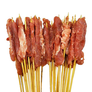 纯牛肉小串手把小肉串街边油炸小吃半成品商用烧烤肉铁板涮串食材