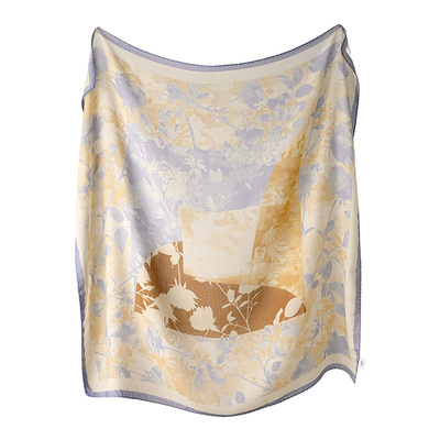 纯羊毛围巾丝巾女款2025新款冬高级感羊绒三角小披肩女士高端轻薄