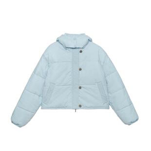 LLANO可拆卸连帽棉服甜美可爱短款面包棉袄小个子棉衣外套女春冬