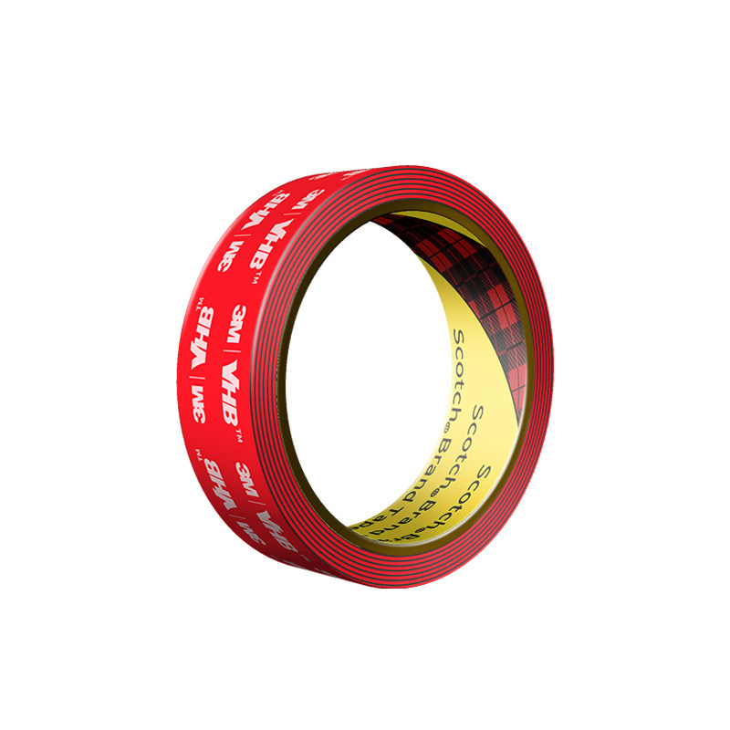 3m双面胶5952强力高粘度汽车专用耐高温黑色胶带加厚无痕固定胶贴