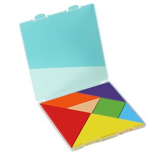 七巧板智力拼图小学生一二年级数学教具幼儿园益智玩具计数器木质