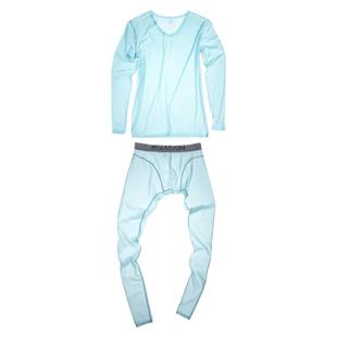 艾瑟氏 男士冰丝超薄冲模长款秋裤长袖上衣套装性感内衣AS801+026