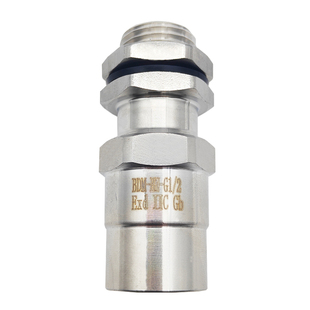 不锈钢防爆接管式格兰头内外螺纹NPT夹紧密封接头G1寸变径转换M20