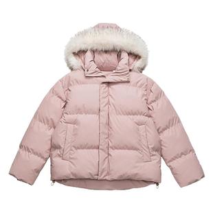 悟空有货潮牌冬季毛领连帽加厚棉衣男女复古潮牌情侣保暖百搭棉服