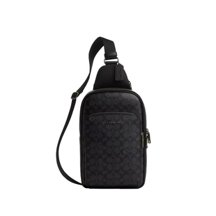 COACH/蔻驰官方 奥莱款ETHAN男士PVC配皮单肩斜挎包胸包CZ393