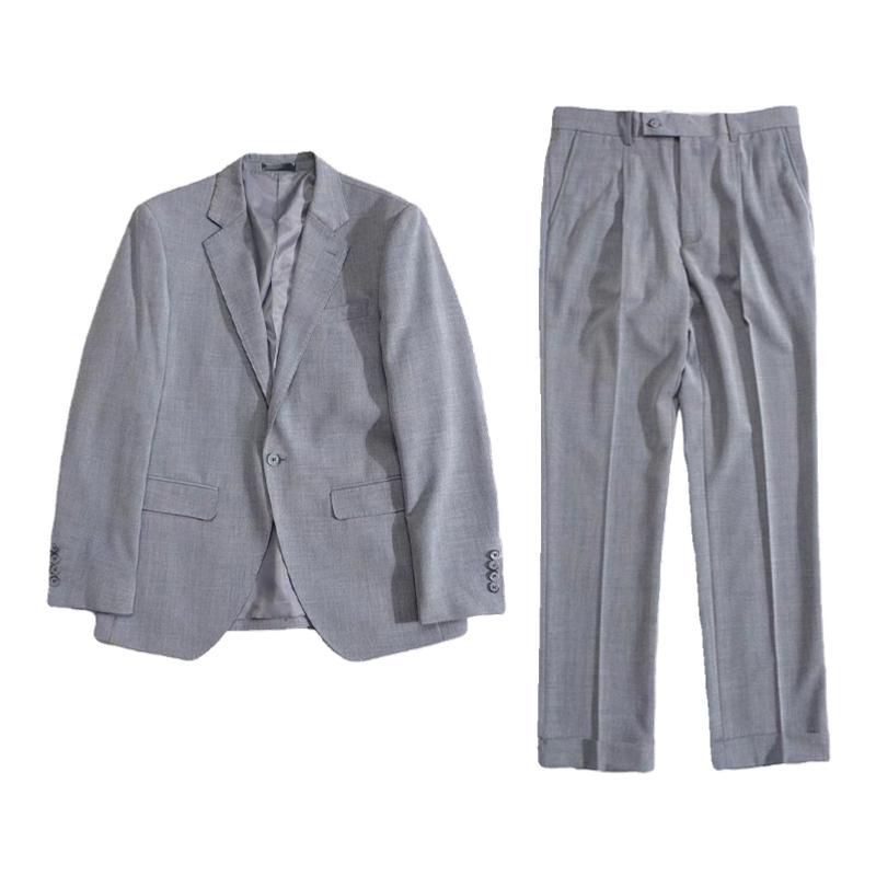 韩版修身春秋聚会轻柔西服