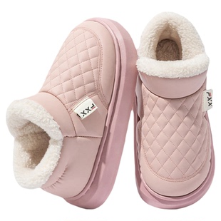 防水包跟棉拖鞋女士冬季2025新款厚底保暖加绒毛棉鞋女款雪地靴