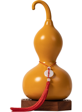 福禄大号陶瓷五行葫芦摆件五色