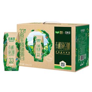 臻选豆本豆有机纯豆奶250ml*12盒植物蛋白饮料奶礼盒无蔗糖