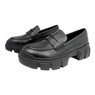 Rockport/乐步乐福真皮小皮鞋女2025春新款通勤牛皮松糕厚底鞋子