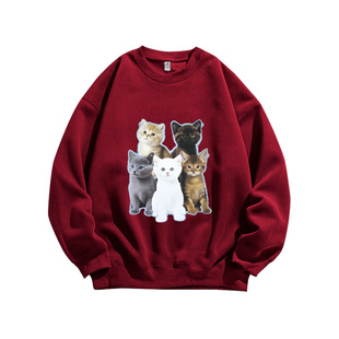 MEOVV 小猫韩女团爱豆粉丝周边应援设计百搭重磅纯棉卫衣男女同款