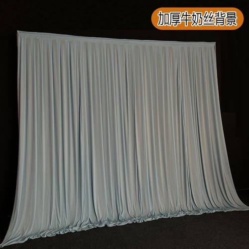 23定制婚庆舞台背景幕布酒店婚礼牛奶丝布加厚式红色韩堂高弹力布