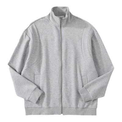 HMN Studio2024春秋开衫卫衣韩版宽松潮流休闲纯色翻领上衣外套男