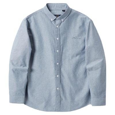 海澜之家纯棉牛津纺长袖长袖衬衫