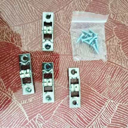 双槽8088窗户塑钢窗推拉门门窗滚轮不锈钢轨道轮轴承老式滑道轮