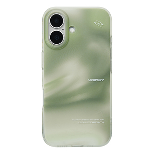 Unliplan原创设计渐变绿色情侣款双层imd手机壳适用苹果17/16iphone15promax新款韩系ins高级感保护防摔外壳
