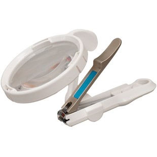 欧美达大镜片指甲刀放大镜老人剪手指甲方便安全高清便携放大镜