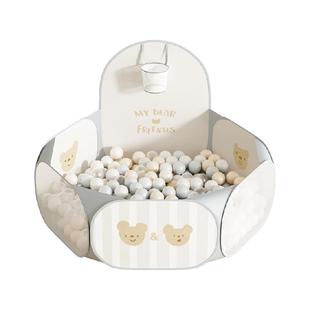 BABYGO海洋球池可折叠彩色小球宝宝儿童啃咬无毒室内家用波波池