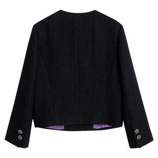 YINER音儿女装秋季气质简约奢感休闲短外套