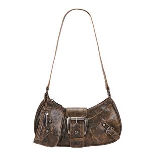 8 Other Reasons VINTAGE BUCKLE做旧单肩包棕褐复古背包REVOLVE