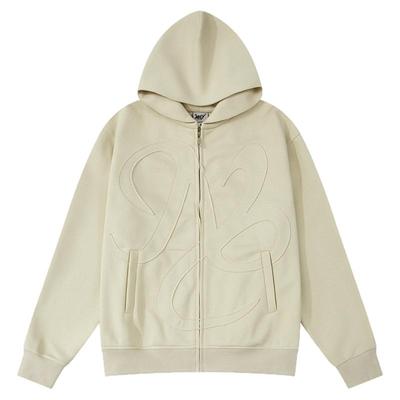 小尼力短款潮牌拉链卫衣