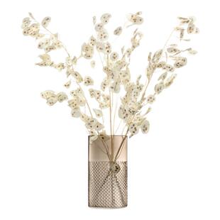 英国LSA进口Wicker复古花瓶水晶玻璃浮雕琥珀客厅装饰水培插花器