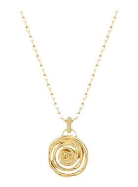 清冷感满满温柔又浪漫玫瑰花项链