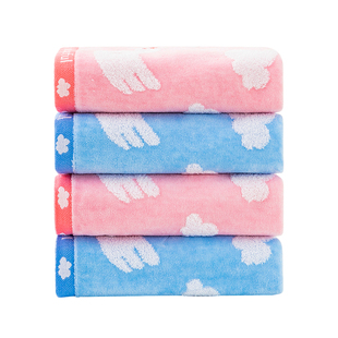 金号纯棉毛巾 2条装 割绒男女情侣洗脸面巾 加厚大105g 柔软吸水