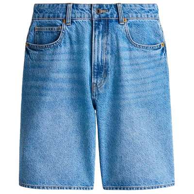 HM女装牛仔裤2025年夏新款百慕大美式风五分牛仔裤短裤1273974