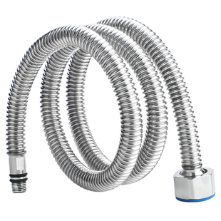 水龙头进水管菜盆面盆冷热上水管304不锈钢波纹尖头防爆软管配件