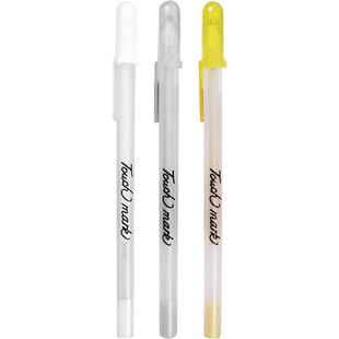 泰驰马克Touchmark美术高光笔提亮笔绘画笔白色/银色/金色笔手绘马克漫画素描彩色动漫黑底写白字勾线笔荧光