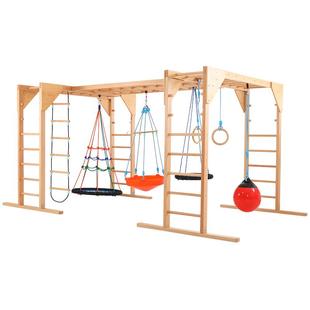 悬吊秋千室内感统器材悬挂绳梯单杠幼儿园早教体能玩具攀爬架梯子