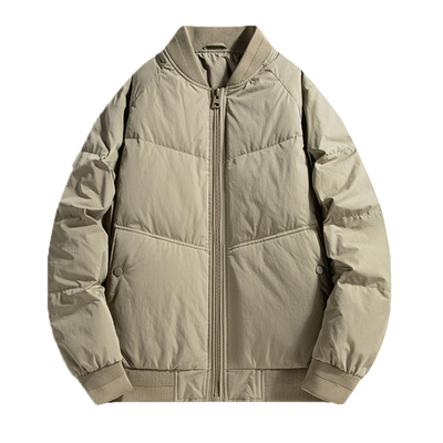 棒球领羽绒服男冬季潮流外套