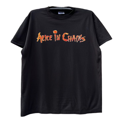 Alice In Chains美国摇滚乐队美式复古小众设计感潮牌嘻哈半袖