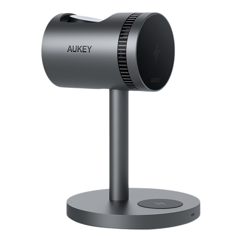 【iPhone17】AUKEY适用苹果16/15ProMax三合一无线充电器iPhone17磁吸iWatch手表Mags