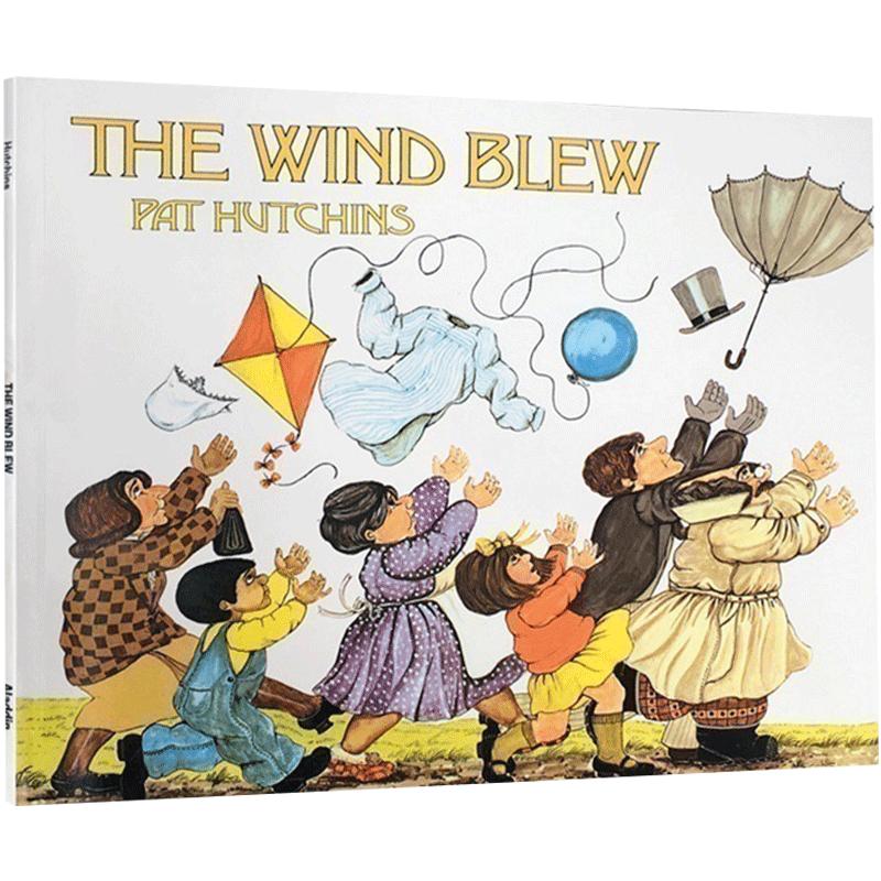 【送音频】英文原版进口绘本书 凯特·格林纳威奖 The Wind Blew 风吹起来 启蒙早教英语训练图书 儿童睡前读物 故事图画书