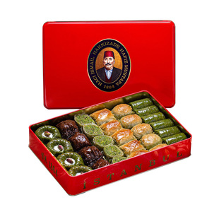 代购Hafiz mustafa 1864土耳其巴克拉瓦果仁蜜饼千层酥高档零食