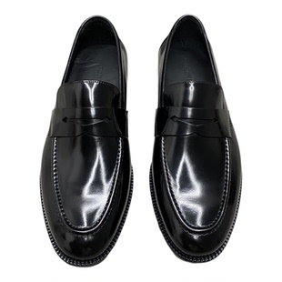 狠货 马皮一脚蹬商务正装皮鞋男全皮底时尚英伦风休闲乐福鞋潮