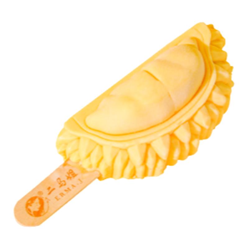 ERMA.J二马姐 马来西亚原装进口D197猫山王榴莲冰淇淋雪糕70g支