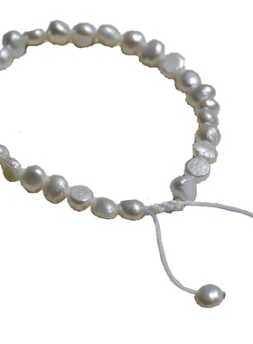 微瑕小米粒珍珠手链淡水巴洛克女