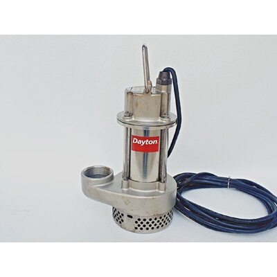 Dayton 1XHV4 Utility Sump Pump Chemical Resistant Stainless