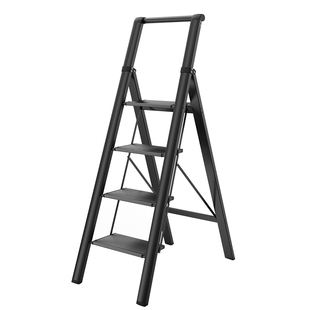 中创梯子 家用轻便人字梯室内多功能折叠加厚铝合金四步五步爬梯