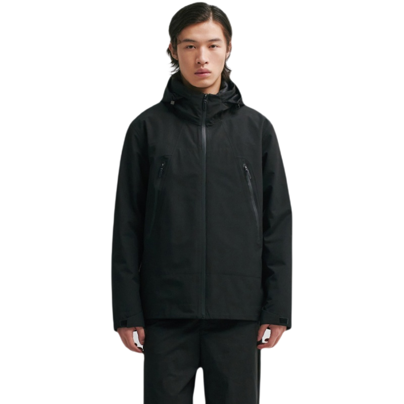 【鹅绒】千仞岗秋冬男士短款户外运动杜邦三防可拆卸内胆羽绒服男