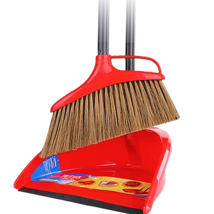 微力达鬃毛扫把簸箕套装家用大扫把魔术扫帚扫地神器折叠组合