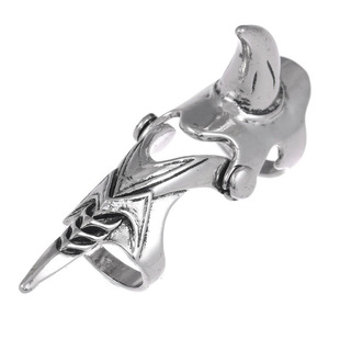 欧美2021年新款关节戒指男生霸气鹰爪指环可弯曲食指戒合金小众潮