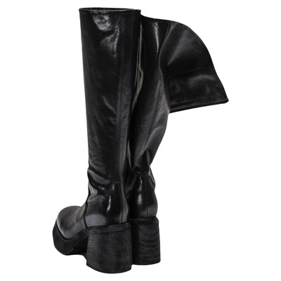 【benefanfan】“知”系列恨天高增高长靴水洗里外全皮拉链高跟靴